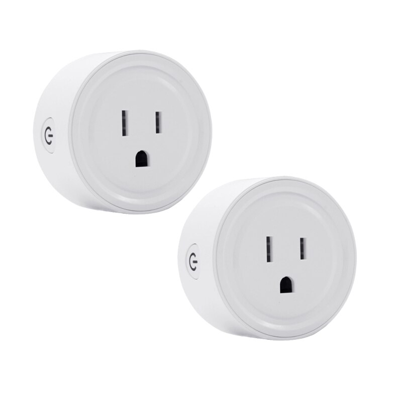 Zigbee Smart Socket EWelink US/UK Smart Plug Mini Switch For Alexa Samsung SmartThings Support Echo Device Voice Control: 2pcs US