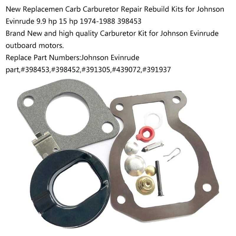 Carburateur Carb Reparatieset Float Voor Johnson Evinrude 9.9 Hp 15 Hp Vervanging N0HB