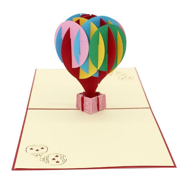 Blessing Birthday with Year Folding Message Hollow Wedding Baby Shower for lover Floralpot Greeting Card: K