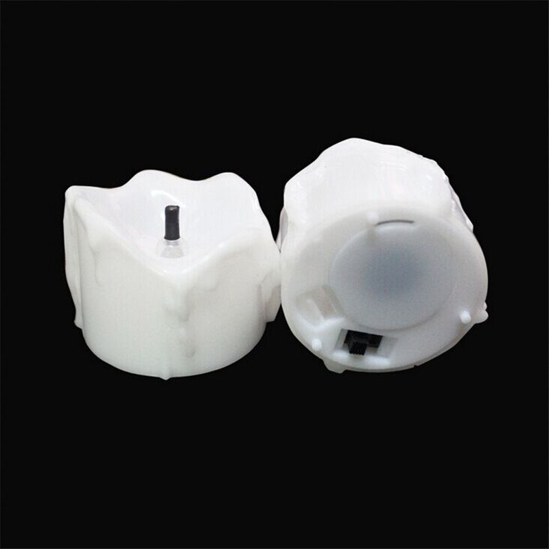 Flimrande batteriljusljus , 6 or 12 stycken, varmvit led kerzen, liten bougie led flamme vacillante, romantiska ljus