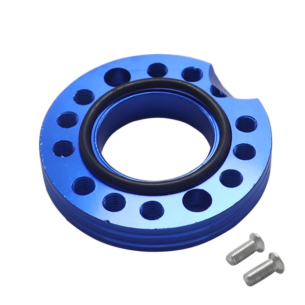 28mm CNC Carb Adjuster Carburetor Inlet Manifold Spinner Plate Adaptor For Pit Dirt Bikes Buggy: blue