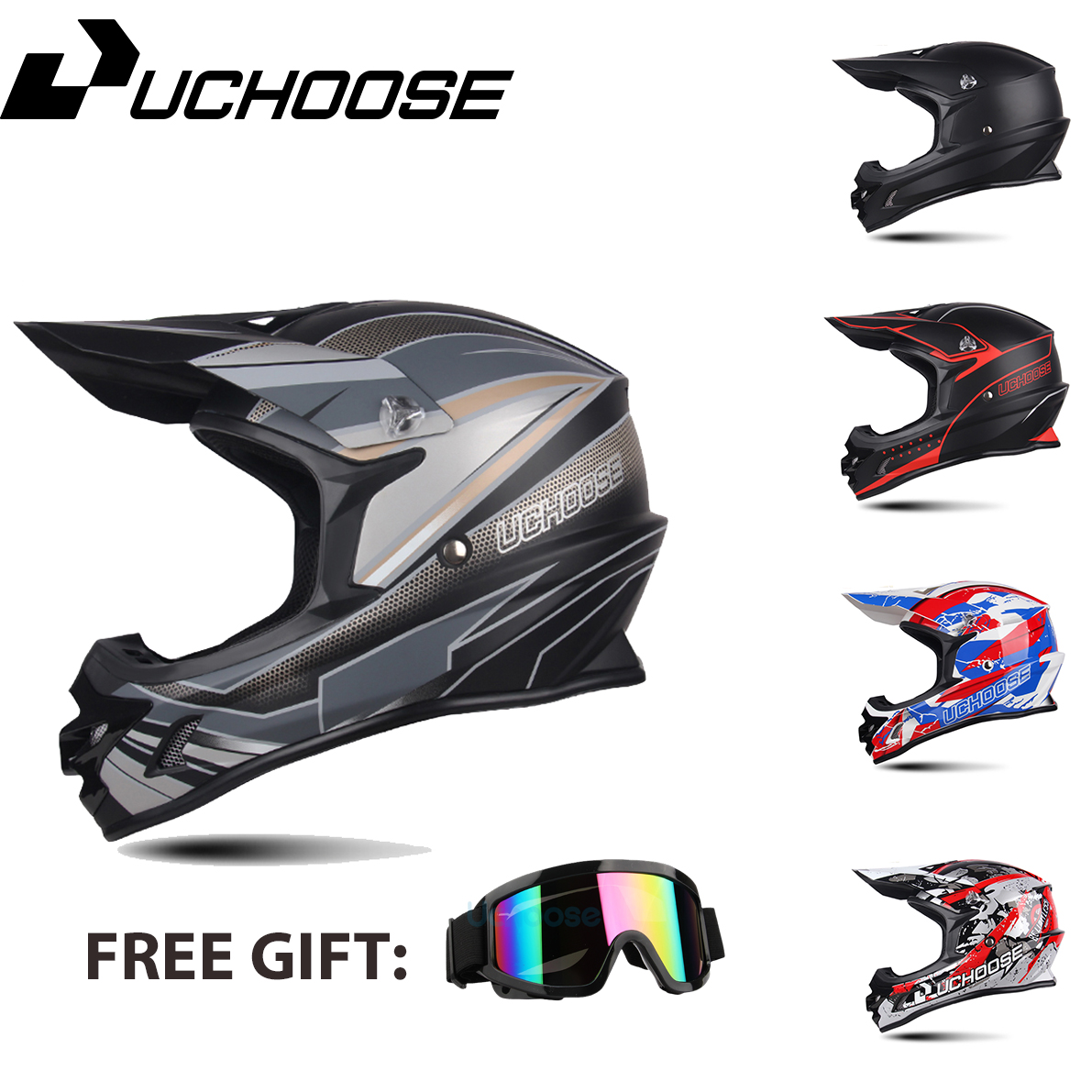 Enviar gafas DOT Adulto Mujer Hombres Cascos únicos Motocross Off Road Casco Downhill