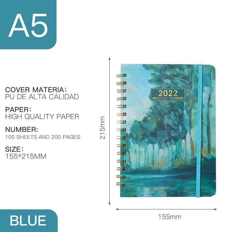 Daily Planner Simple Hardcover Flexible Daily Planner Thick Paper Time Management For Women Men Desk Calendar DJA88: B
