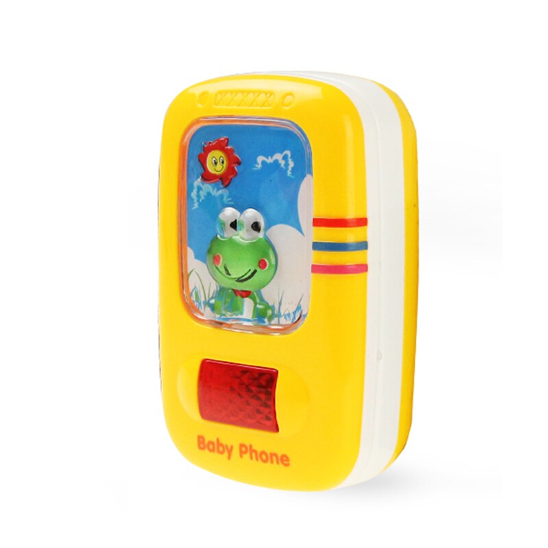 Giocattoli elettronici Del Telefono Del Bambino Del Cellulare Del Telefono Mobile Telefono con il Suono Luce del Flash Musica Giocattoli Prima Educazione Giocattoli per I Bambini il Regalo: C-Yellow