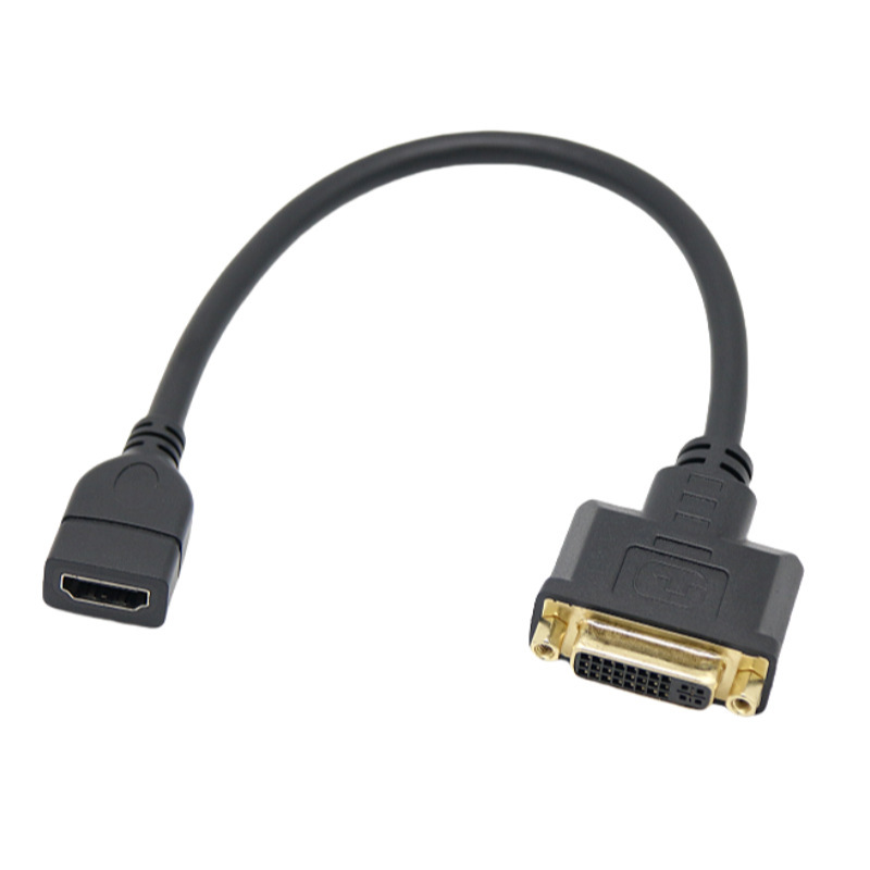 5 stk. dvi-d til vga hdmi-adapter dvi 24+1 25- bens dvi-d til hdmi-hun hd-skærm videokonverteringskabel 30cm til hdtv hd-projektor