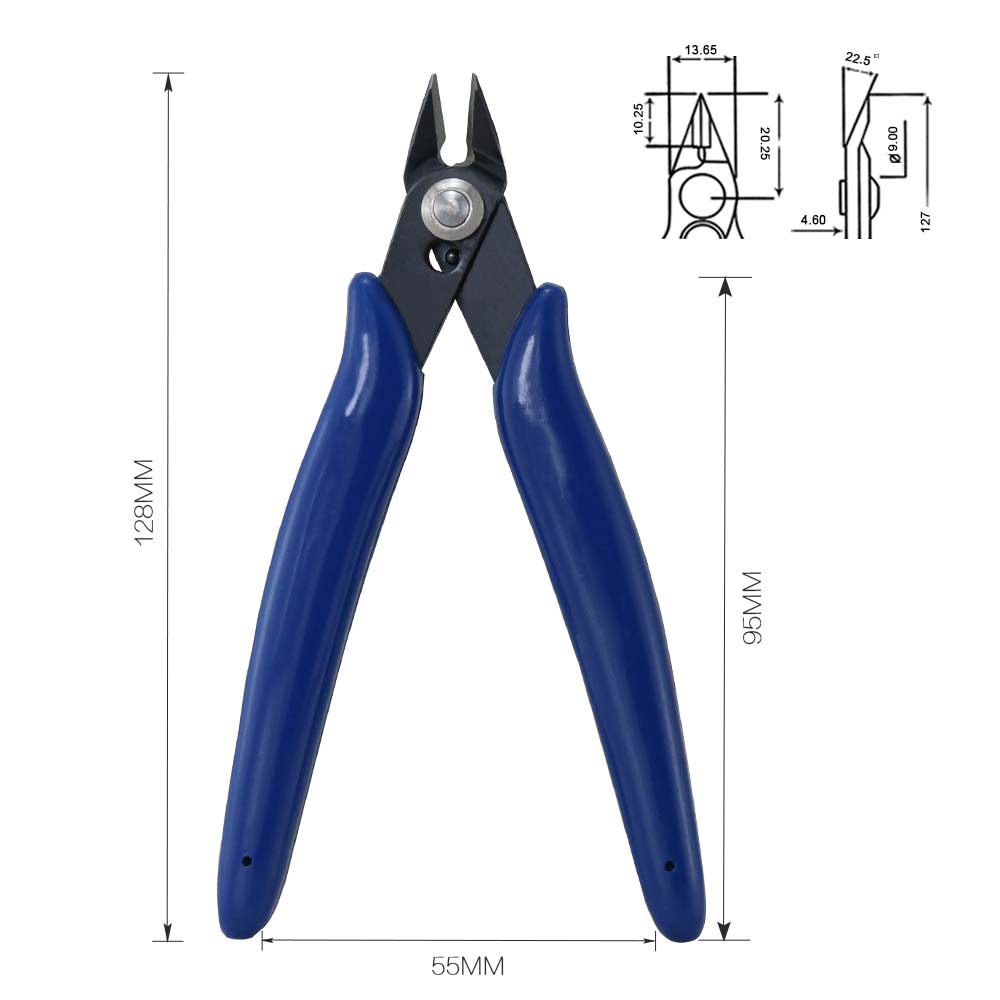 3pcs Electrical 170 Wire Cable Cutters Cutting Side Snips Flush Pliers Nipper Hand Tools Herramientas: Default Title