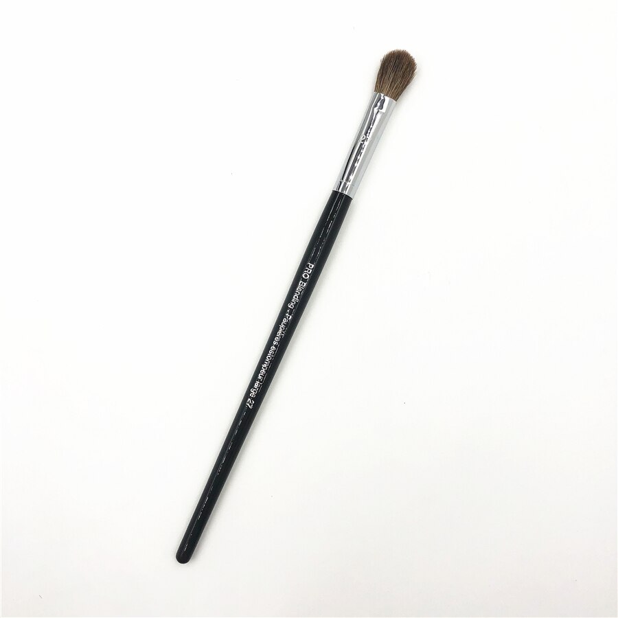 Pincel para difuminar sombras de ojos, brocha pequeña y grande de pelo de cabra, pincel de maquillaje de precisión puntiaguda