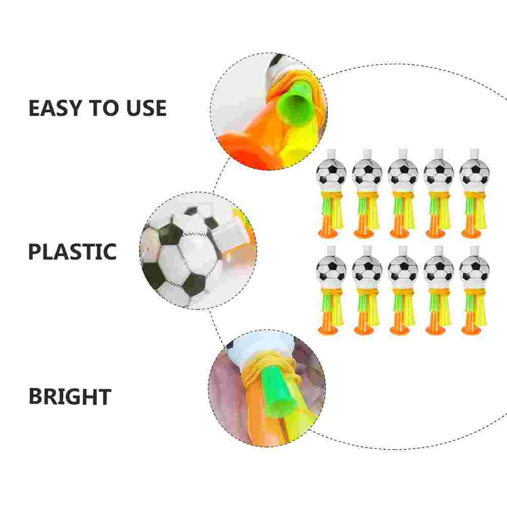 10 Stuks Plastic Trompet Speelgoed Sportevenementen Juichen Hoorn Lawaai Maker