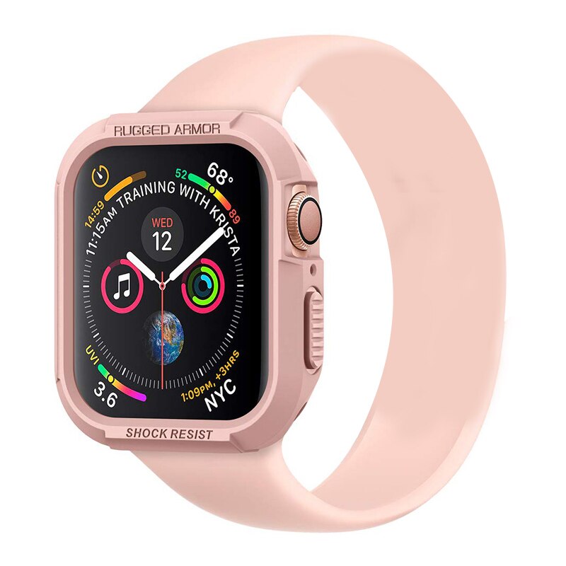 watch Accessories for apple watch case 42mm 44mm 40mm Protective cover iwatch apple watch 5/4/3/2 Tpu soft Shockproof bumper