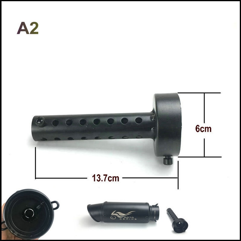 Motorcykel udstødningsrør lyddæmper db killer motorcykel udstødning lyddæmper lyddæmper støj lyd eliminator 51 mm 61 mm indvendig diameter