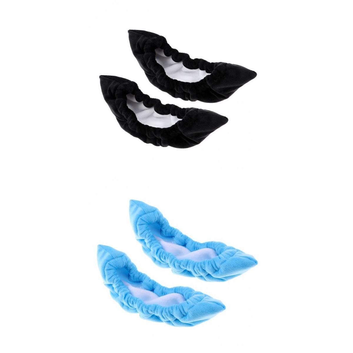 2 Pairs Skate Blade Covers - Durable Terry Cloth - Ice Hockey & Figure Skating - One Size