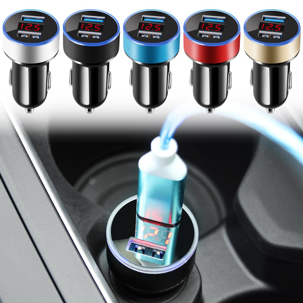 Autolaturi 5v 3.1a led-näytöllä universaali kaksois-usb renaultille clio logan megane koleos luonnonkaunis dacia duster kaptur fluence
