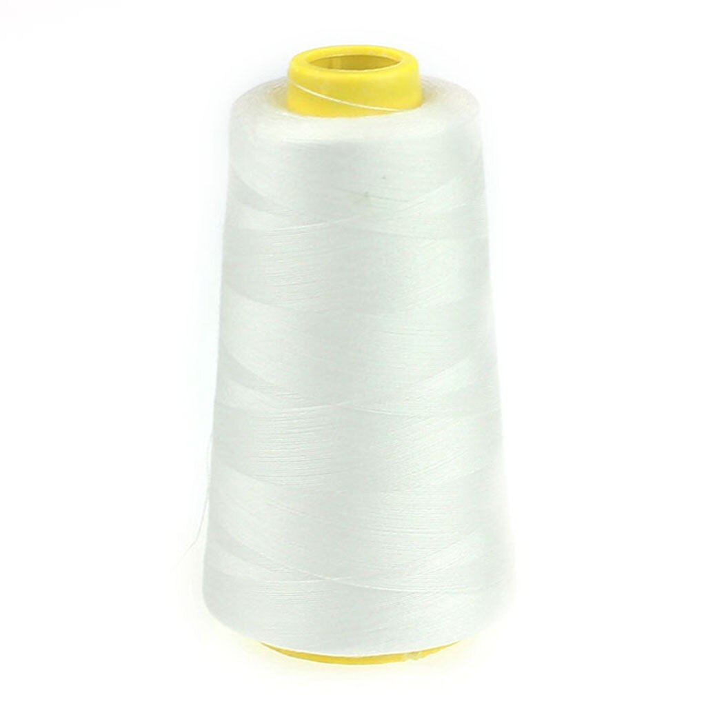 Household Color Polyester Sewing Thread Pagoda Thread 1PC 2300 Yards String Cord Handicraft Clothes Sewing Threads: White