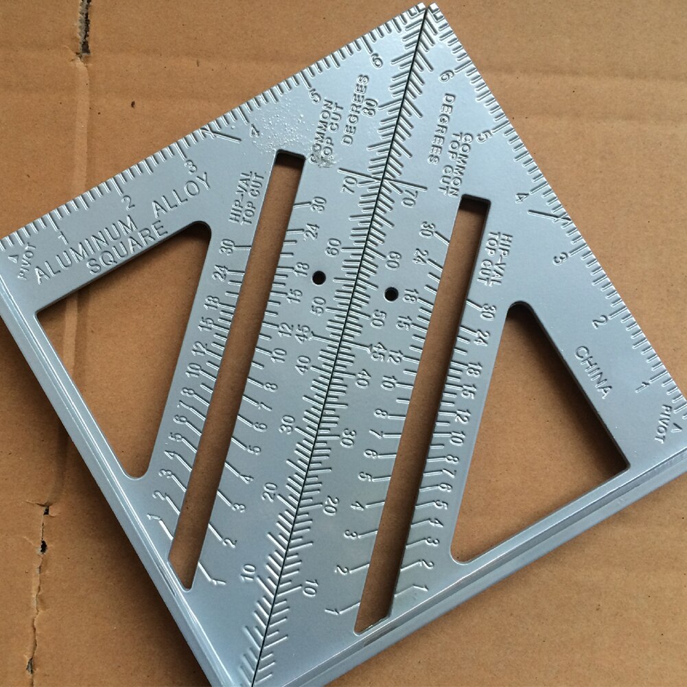 Wear Resistant Woodworking Durable Rustproof Measuring Tool 90 Degrees Metal Angle Square Metric High Hardness Triangle Ruler