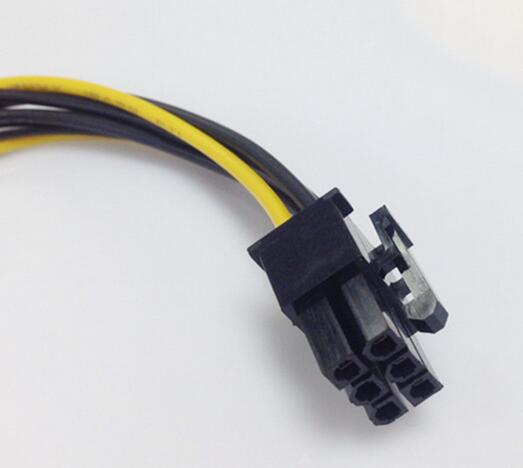 Grote mond 4PIN om 6PIN xterne power kabel PCI-E grafische dual 4 P naar 6 P adapter kabel