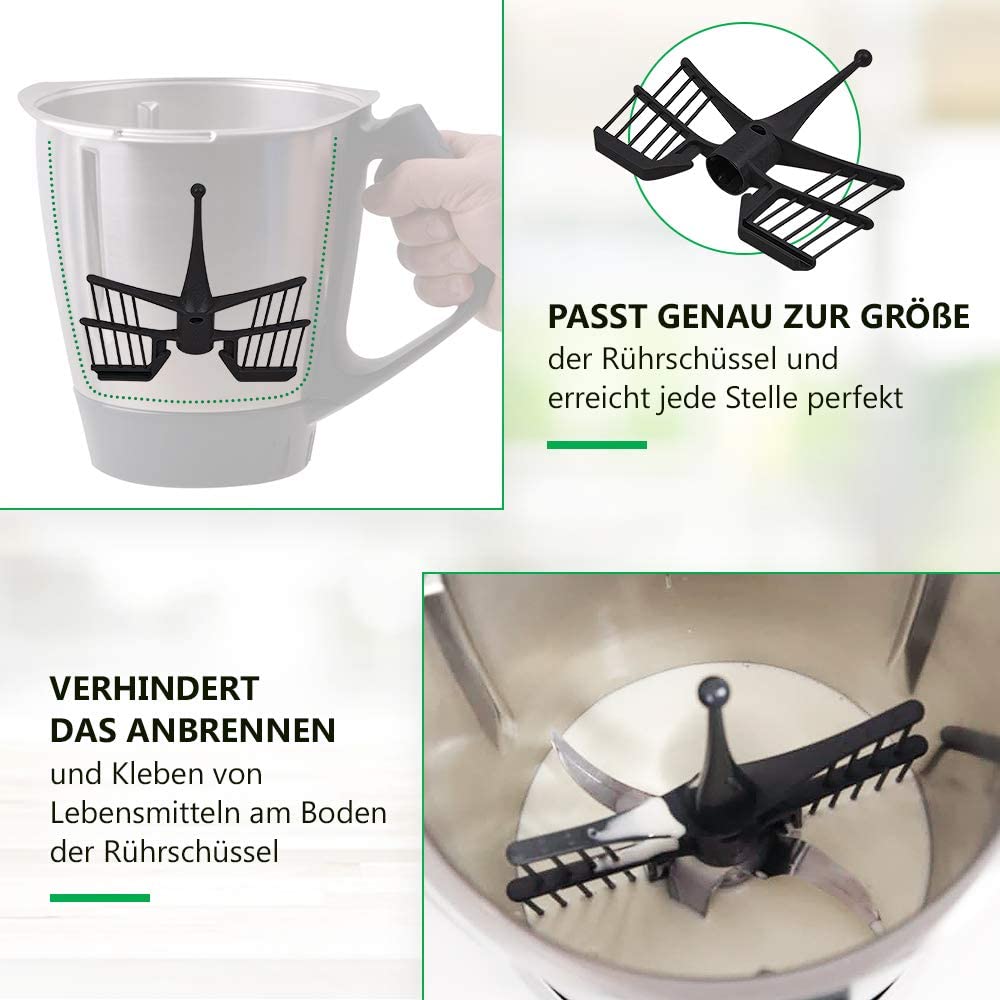 Batteur à fouet papillon pour Vorwerk TM31 TM5 TM6, pièces de rechange