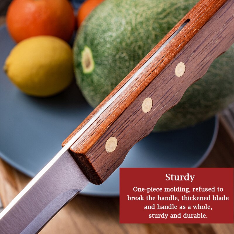 Butcher Cleaver Traditional Kitchen Knife Hammer Stainless Steel Chef Chopper Meat Cooking Knives Long Knife Melon Fruit Knife