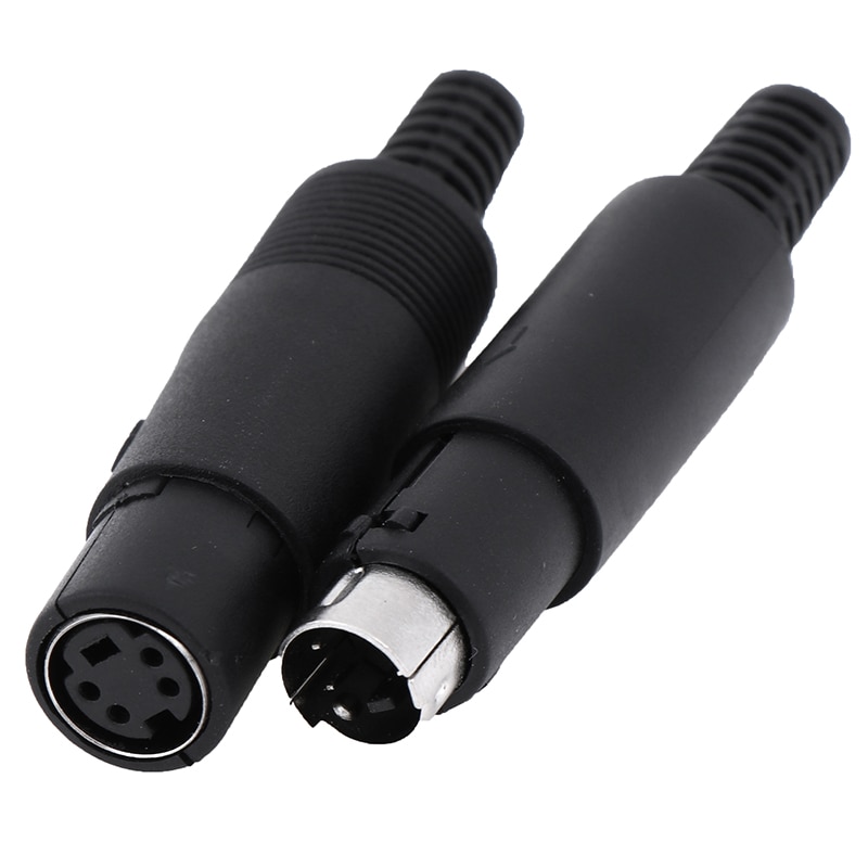 1PC Mini DIN Plug Socket Connector 3/4/5/6/7/8 PIN Chassis Cable Mount Male Female 3-8Pin