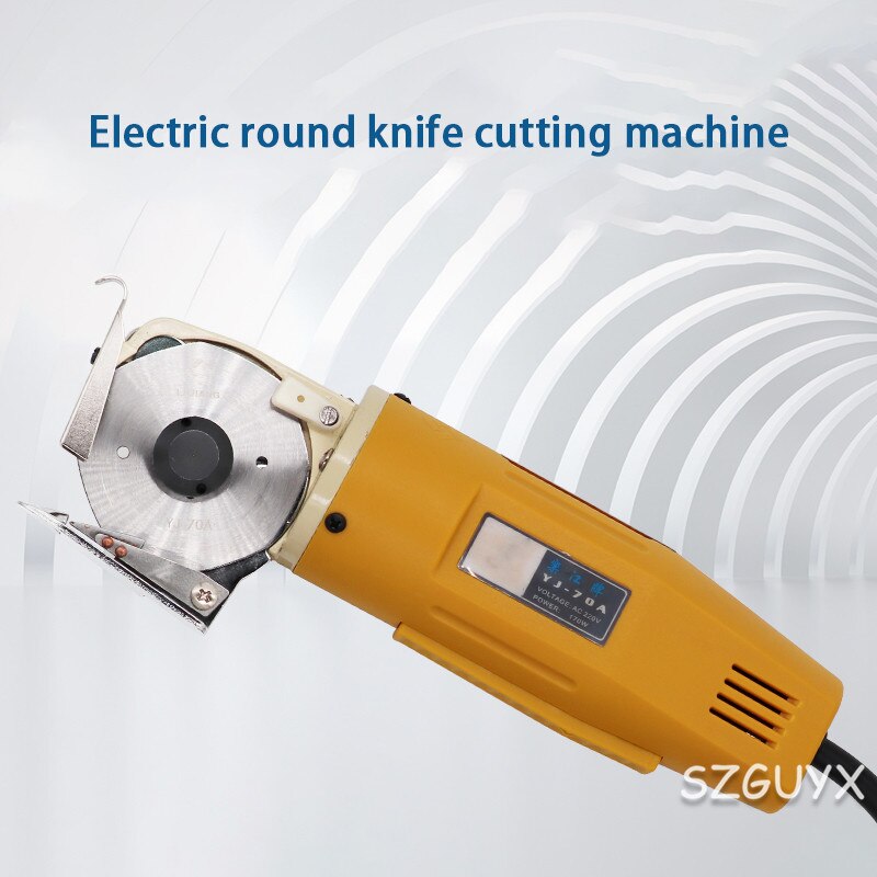 Wood Router 220V Handheld Portable 65mm Rotary Blade Electric Round Electric Cloth Cutter Fabric Round Knife Cutting Machine