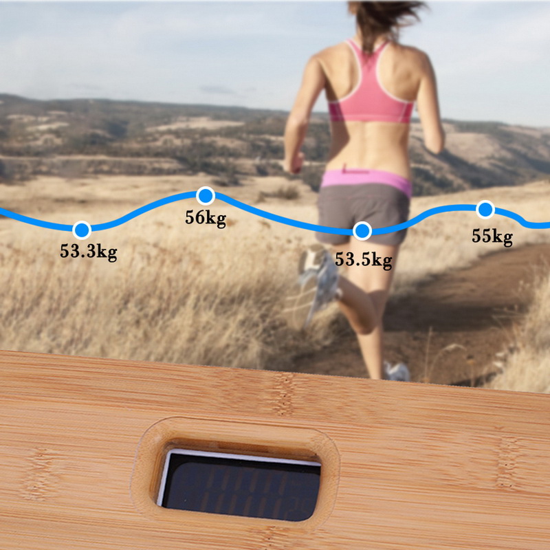 Smart Human Body Weight Scale Electronic Wood Anti-skid Display Backlight Household Weight Weighing Scale Balance Health Care#2