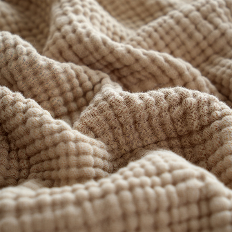 Decke aus 100 % Baumwolle, garngefärbt, Schal, Quasten-Stil, karierte Jacquard-Decken, hautfreundliches Bettwäsche, hochwertiges , Cobertor