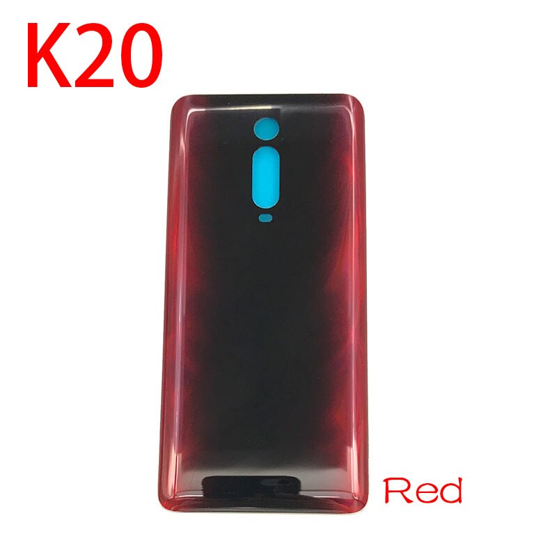 Back Glass Cover For Xiaomi Mi 9T MI9T pro Back Battery Housing Door Replacement Case For Redmi K20 Pro Rear Back Cover: For Redmi k20 Red