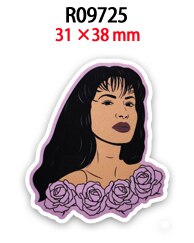 Abalorios acrílicos de Selena Singer para niña, accesorios de decoración para la fabricación de pendiente DIY, 30 Uds.: R09725