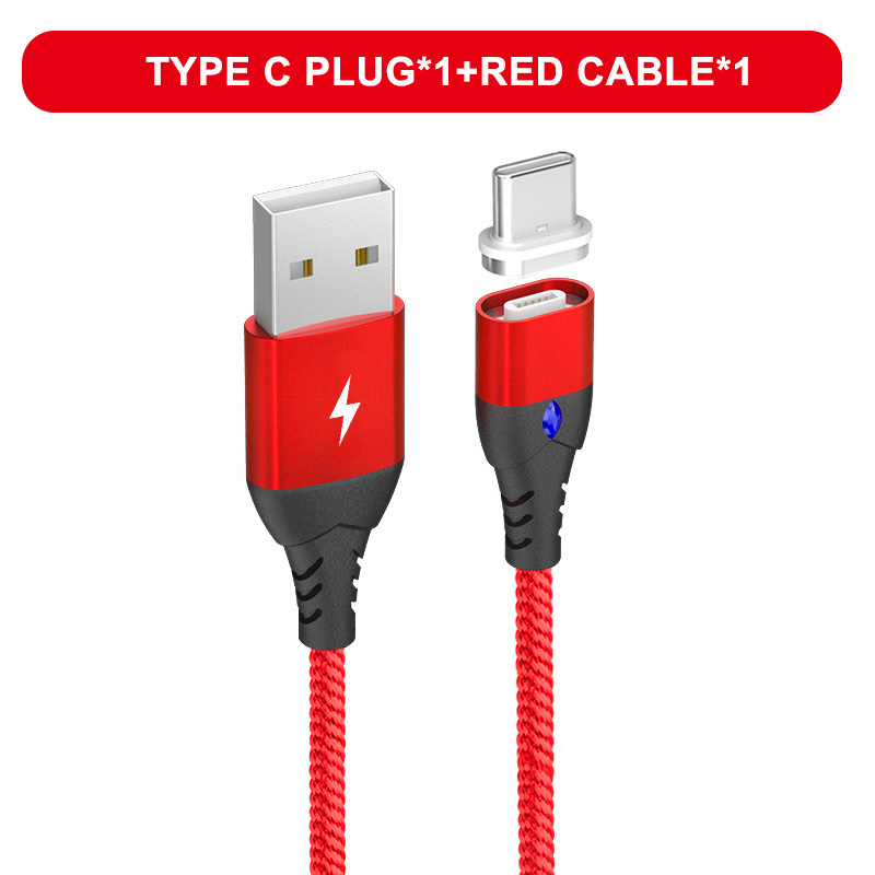 Oppselve Micro USB Charging Phone Android Data Cable Magnetic Fast Cable For iPhone Xiaomi Huawei Mobile Magnet Charger Wire 3A: Amy Green / 1m