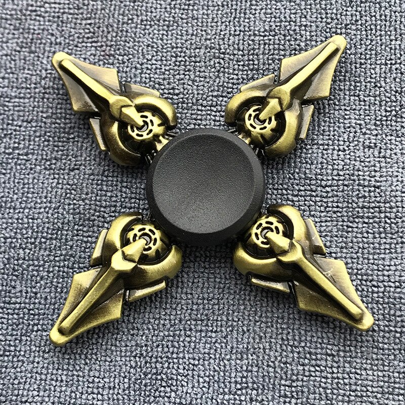 Fidget Spinner Brass Color Zinc Alloy Metal Exterior Smoothstress reliever Toys For Children Adult: 15