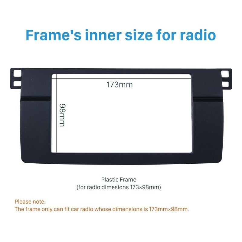 Til bmw 3- series  e46 1998-2005 2 din o panel modifikationspanel dvd navigationspanel ramme bil fascias stereo radio rude