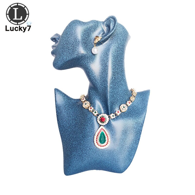 Resin Side Face Portrait & OK Hand Model Necklace Jewelry Stand Storage Earrings Hanging Bracelet Ring Jewelry Display Props