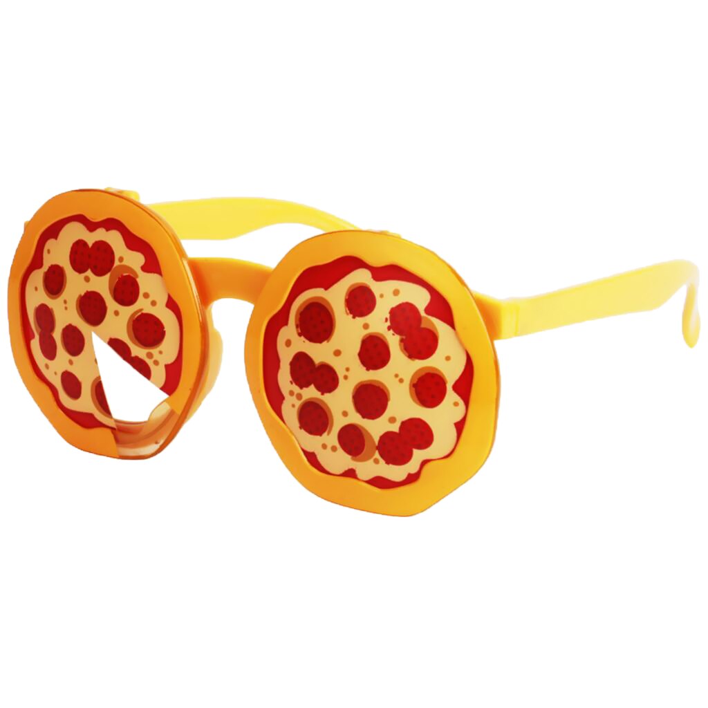 Novelty Pizza Sunglasses Funny Party Glasses Shades Costume Accessories