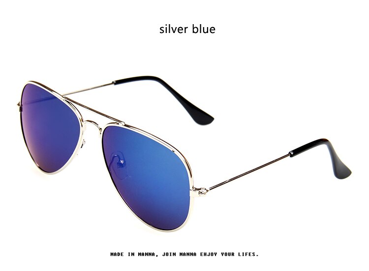 Longkeeper drenge piger børn solbriller mærke retro sød pilot solbriller børn oculos de sol gafas  uv400: Sølvblå