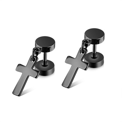 Persoonlijkheid trend cross oorbellen