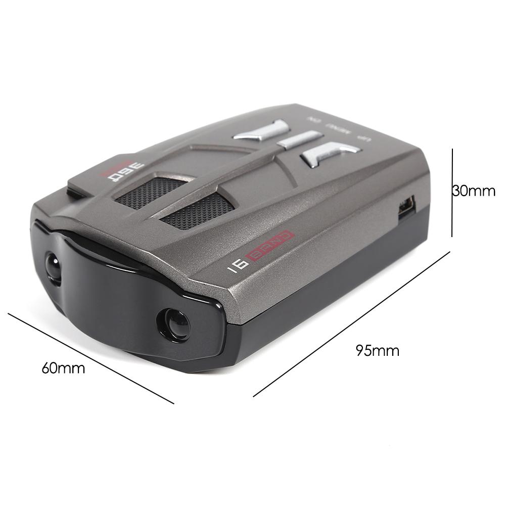 Vodool V9 Auto Radar Detector 360 Graden 16 Band X K Ka Band Veiligheid Voice Alert Russische Speeder Controler Auto auto Detector