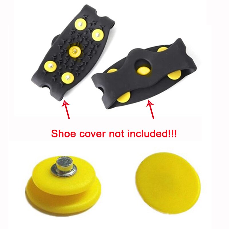 Sneeuw Ijs Klimmen Antislip Stijgijzers Spikes Grips Stijgijzers Schoenplaten Studded Sneeuw Grips