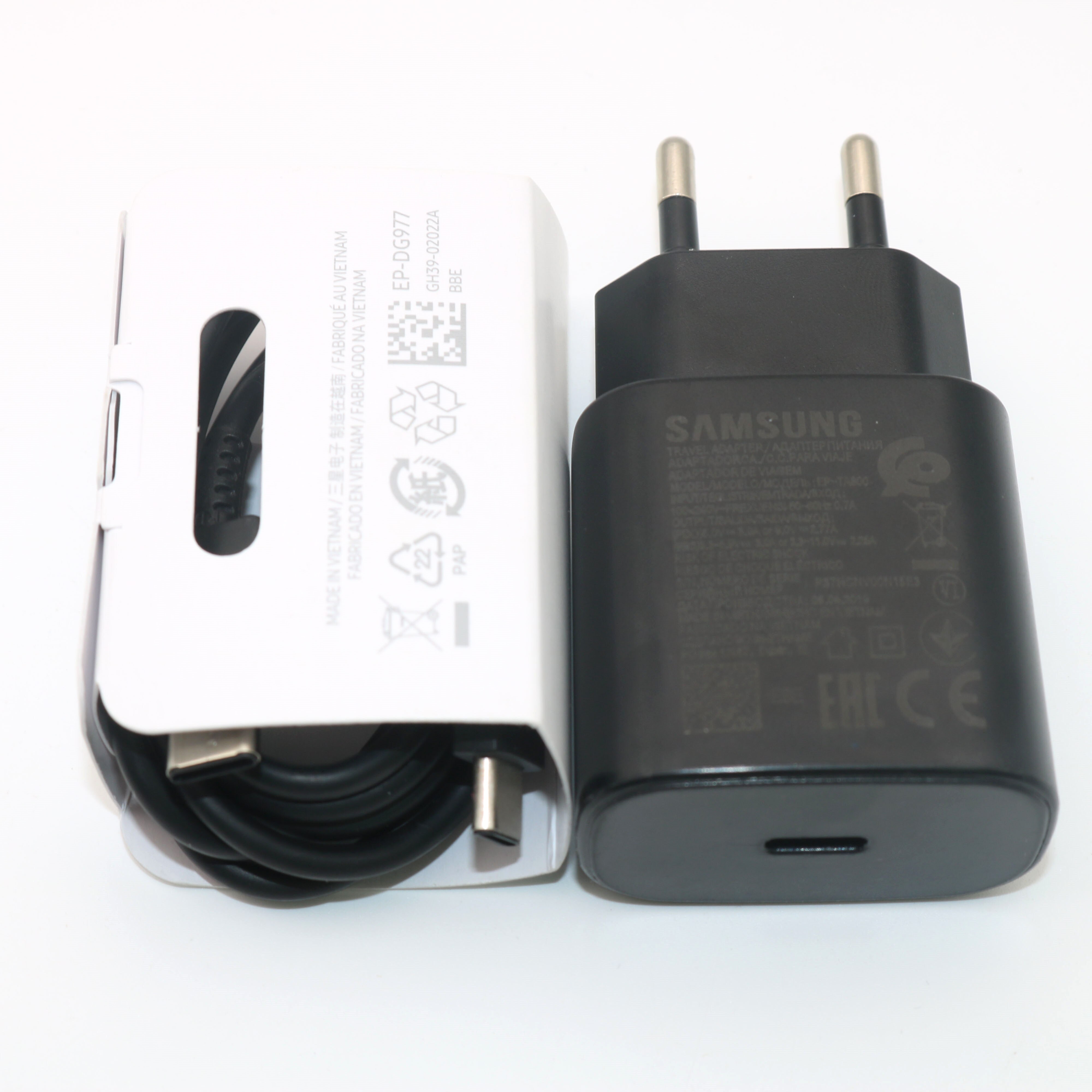 SAMSUNG Original Super Fast Charge Wall Charger EP-TA800 For Samsung GALAXY Note10 Note10 plus S10 5G S10 Plus S10Plus 5G 25W: Black EU Add Cable