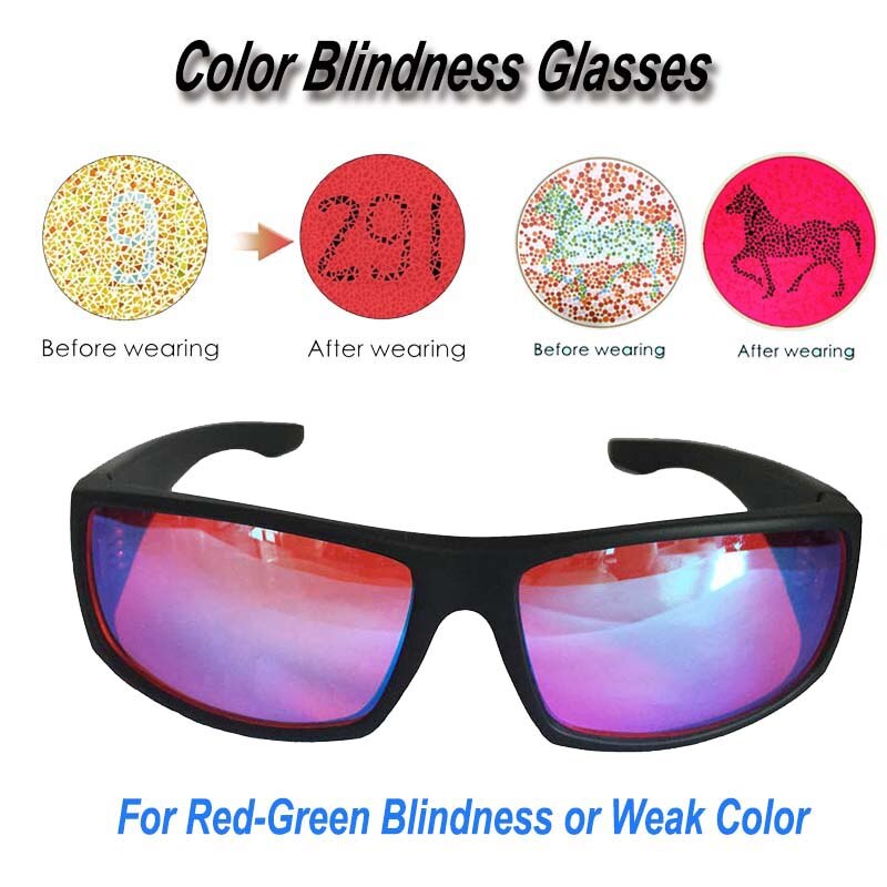 Kleur Blind Bril Voor Mannen Rood Groen Kleur Blind Corrigerende Brillen Colorblind Test Kleur Veranderen Als Zonnebril Mannen