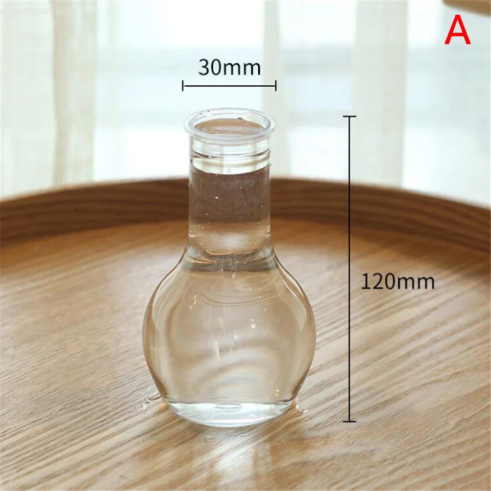 Piccolo vaso per centrotavola Vasi per fiori in plastica con boccioli Mini vaso trasparente rustico Forme uniche per cene di nozze Decorazioni per la casa Vasi
