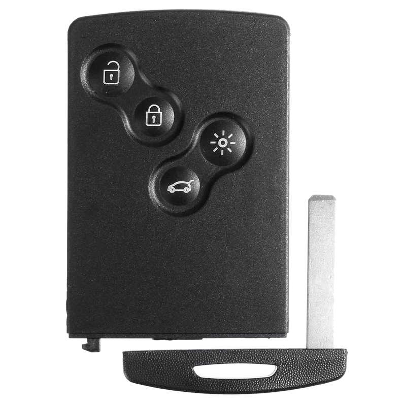 4 Button Smart Card Car Key 433Mhz PCF7952 Chip Remote Key for Renault Megane 3 -