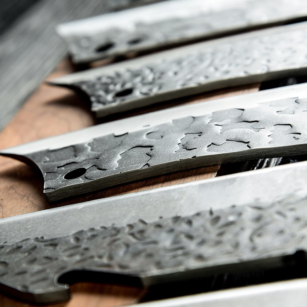 Kitchen Knives Stainless Steel Single Forged Chef Knife Slicing Cleaver Boning Cooking Knife Tool With Full Tang Wooden Handle