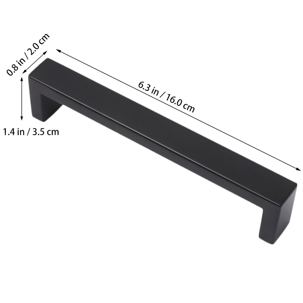 5pcs Stainless Steel Furniture Cabinet Handles Drawer Pulls Cupboard Door Knobs for Kitchen Home (96mm)