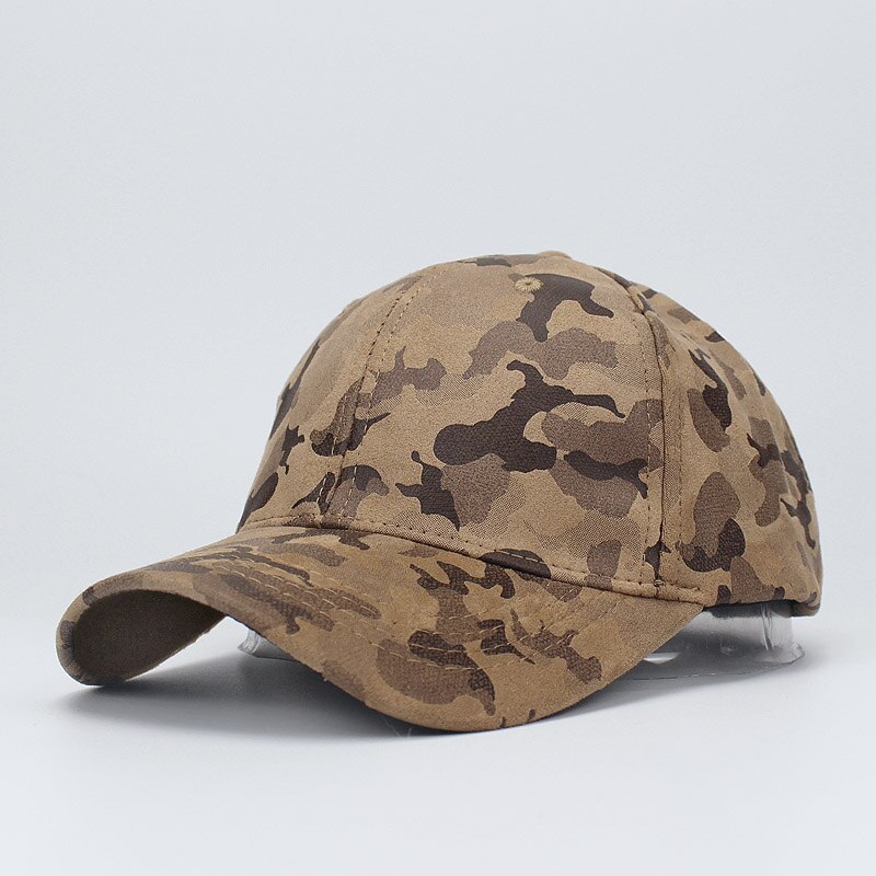 Camouflage baseball cap til kvinder og mænd forår sommer udendørs snapback sol hat cadet casquette baseball caps ruskind far cap: E