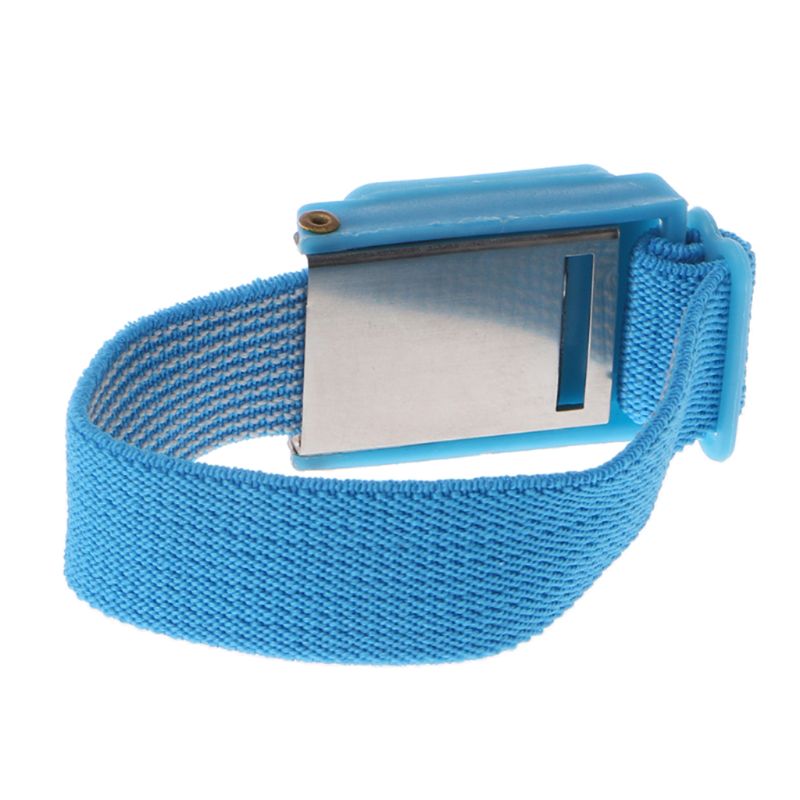 Blue Anti Static Wrist Strap Cordless Bracelet Wireless Adjustable Electrostatic ESD Discharge Cable Wristband M3GD