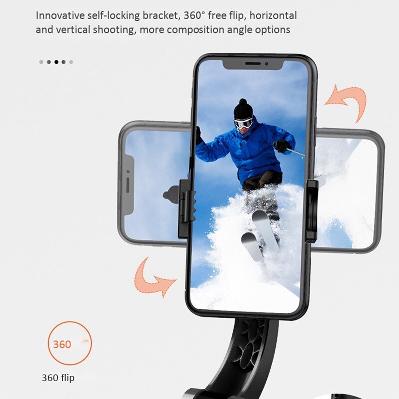 GS30 Single-Axis Smart Stabilizer, Phone Anti-Shake Stabilizer, Handheld Tripod Selfie Stick, for 65-96mm Mobile Phones