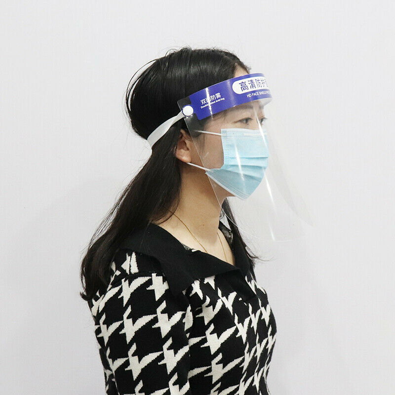 1pcs Clear Dental Full Face Shield Clear Protective Film Visor Safety Cover Work Safety Protection