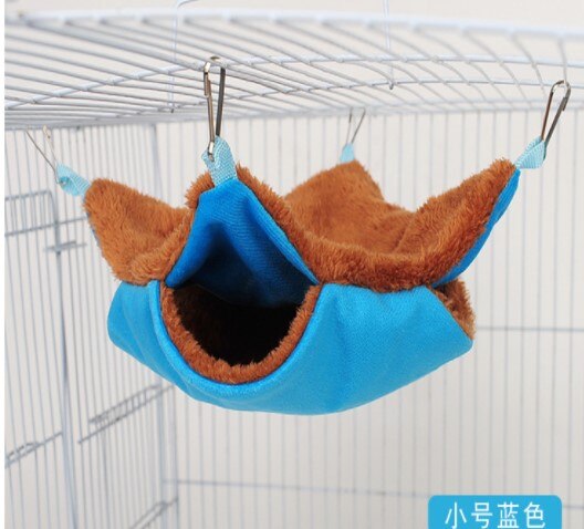 Rotte hængekøje kæledyr bur hængekøje hængekøje marsvin lur sæk hamster chinchilla gemmested varm hængekøje til små dyr: C7963- s-bu