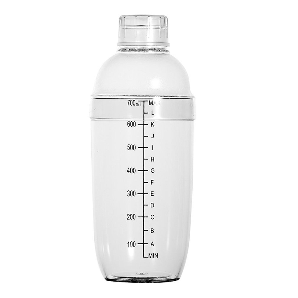 Shop Hand Shaker PC Snow Ke Cup With Black Scale Transparent Resin Snow Ke Pot Milk Tea Shop Hand Shaker: 700ML