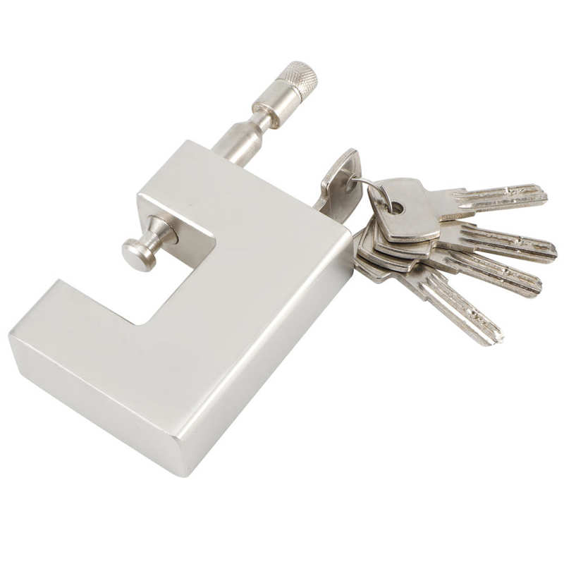 code lock High Security Padlock Rectangular Thick Shackle Anti-Theft Iron D-Shaped Door Lock smart door lock