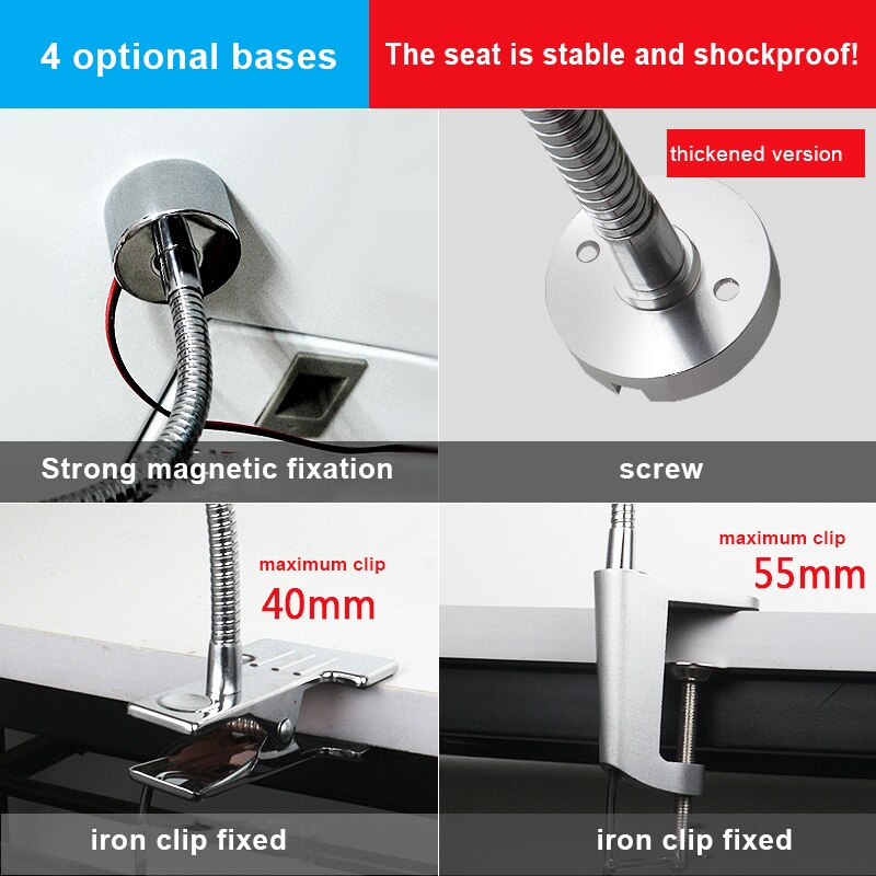 220V Led Bureau Lamp Lange Arm Slang Mechanische Verlichting Lamp Multi-Stijl Base Hoogtepunt Metalen Machine Tool werken Licht